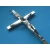 Krzyż metalowy kolor srebrny 13 cm
